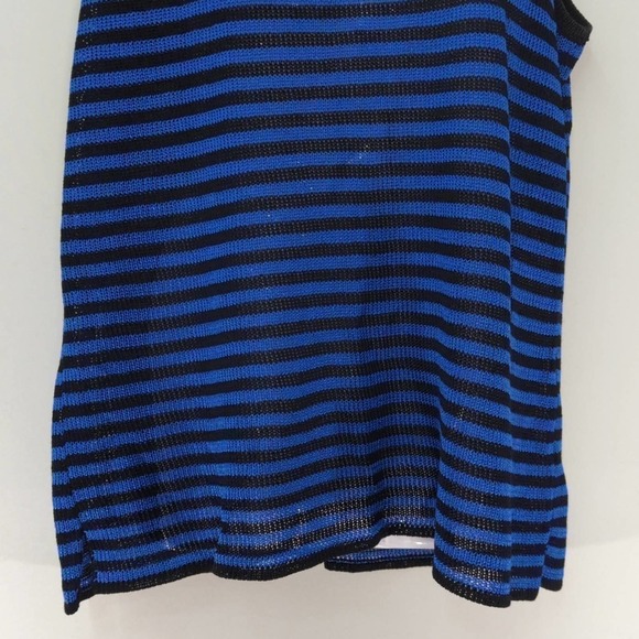 Sportsworks Studio Womens Sweater Set Black White‎ Striped Knit M - Picture 8 of 13